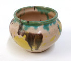 Vintage Hand Made Art Pottery Beautiful Drip Glaze Small Pot