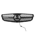 Front Upper Grille Grill W led Emblem For Mercedes Benz W204 C250 C300 2008-2014