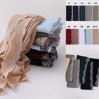 Women s Muslim Chiffon Scarves Embroidered Headscarves Shawls Turban Scarf Hijab