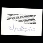 Star Trek Tng Autograph Marina Sirtis Signed Typed Quotation Card W  Coa Troi