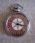 Fine Scarce Vintage Dice Roulette Mechanical Gambling Pocket Watch Style Device
