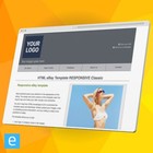 Ebay Template Responsive Classic - Grey - No Coding Required - Editor Included