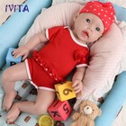 Ivita 20  Floppy Newborn Baby Girl Silicone Reborn Baby Doll Kids Xmas Gift
