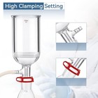 Buchner Funnel With Glass Frit Filter Kit - Laboratory Vacuum Filtration Setup