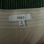 M s Women s Trousers Gold Wide Leg Sequin Pleat Front Party Zip Lined 18