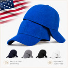 Baseball Cap Stretch Fitted Blank Solid Hiphop Hat Flexible Visor Men Women