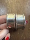 Vintage Alvin Sterling Silver 1 3 4  Napkin Rings No Monogram 45g - Set Of 2 S17