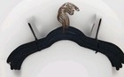 Set  16 Velvet Non-slip Hangers Non-slip Huggable Suit Clothes Heavy Duty Black