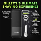 Gillette Labs Razor W exfoliating Bar 1 Razor   2 Cartridges   Travel Case New 