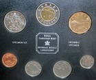 2003 Canada Specimen Set 7 Canadian Uncirculated Coins 1c- 2 W  Coa  1