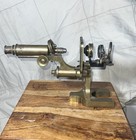 Ed  Messter  Berlin Nw  Brass Microscope  Circa 1860 Antique Microscope 