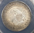 1832 Capped Bust Half   50  Anacs Au58  Original Tone  