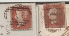 1848 50 2 X  31  Numeral Covers  1 Mourning  Diff Ashford Cds Local   To London