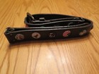Vintage  Punk Unisex Leather Belt With Metal Accent Buttons Pins