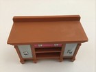 Fisher Price Loving Family Dollhouse Replacement Dining Room Buffet Brown Red