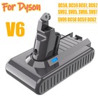 21 6v Battery For For Dyson V6 Handheld Vacuum Cleaner Sv03 Sv04 5 0ah Battery