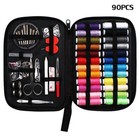 Sewing Kit Thread Threader Needle Tape Measure Scissor Thimble Home Travel 90x