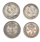 1900 Queen Victoria Maundy Set  Spink 3943  Comes With Dated Leather Case 