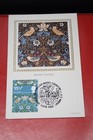 Set Of 4  1982  Benham Silk    British Textiles   Fdc Postcards