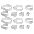  14 Pcs Stainless Steel Rose Cutting Die Molds Diy Biscuit Cutters Clay Baking