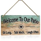 Outdoor Patio Signs For Outside Welcome To Our Patio Sign Outdoor Patiosign05