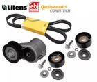 Belt Tensioner Idler Pulley Drive Belt Kit For Oem Vw Atlas Cs Cc Eos Passat R32