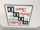 Wood Brothers Racing Team Metal Sign Autogaphed Leonard Eddie   Len Wood