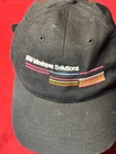 Vtg Ibm Mindspan Solutions Strapback Cap Black 90s Rare Apple Microsoft Lotus