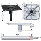 Cllomagy Boat Seat Pedestal Base Mount Kit Package Lock In 3 4 Boat Seat Pin