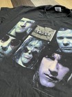 Rare Vintage 90s Tesla    bust A Nut    Tour Double-sided Band Tee Black Xl
