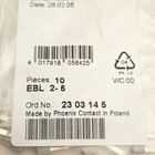 Lot Of 40 Phoenix Contact Ebl 2-5 2303145 Terminal Insertion Bridges 5 2mm Pitch