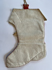 Vtg Bucilla  Santa In Shoe Christmas Stocking Sequins   Beads Wool Felt From Kit