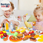 143 Piece Play Food For Kids Kitchen - Toy Assortment - Pretend Food For Toddler