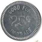 Bruno s Bar Florence  Wisconsin Trade Token 25   Al Rd 26mm