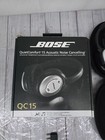 Bose Quietcomfort 15 Qc15 Anc Over-ear Headphones Case Cable Ac Adapter Tested