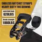 Endless Ratchet Straps  no Hooks  1  X 4  Heavy Duty Small Ratchet Tie Down Stra