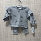 Carters Child Of Mine 2 Piece Baby Girl Pant Set 3-6 M New