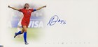 Alex Morgan Signed 10x20 Photo Framed Usa Womens Soccer Auto Steiner Cx Coa 
