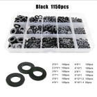 475 1150x M2-m8 Plastic Nylon Flat Washer Plain Insulation Gasket Assortment Kit