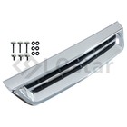 Chrome Hood Insert Vent For 2017-2019 Chevy Silverado 2500 Hd 3500 Hd