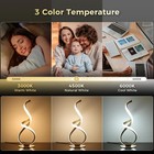 Bedside Table Lamp  Led Touch Dimmable Spiral Desk Lamp For Night Stands