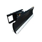 72  Heavy-duty Dozer Blade For Skid Steer Snow Plow With Shock Absorbers 16 Gpm