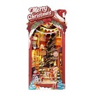 Rolife Diy Book Nook Kit Christmas Dollhouse With Led  Bookshelf Kits Xmas Gifts