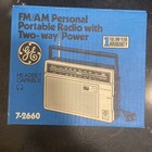 Vtg New  Ge General Electric Fm am Portable Radio W 2 Way Power 7-2660