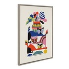  Sylvie 3 Cats Framed Canvas Wall Art By Rachel Lee Of My 23l  X 33w  Gray