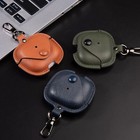 For Airpods 4 3 2 1 Pro2 1 Pu Leather Shockproof Earphone Case Cover W  Keychain