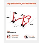 Motorcycle Stand Lift 850 Lbs Rear Wheel Spoolift Paddock Swingarm Arm Red