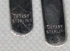 Tiffany   Co Vintage 2 1 2  Sterling Silver Collar Stays  One Pair W Box