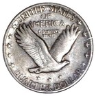 1927 S Semi Key Date Standing Liberty Quarter In Fine Condition
