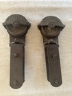 Antique F e  Myers Stayon O k  Barn Door Rollers Hangers Pair Ashland Ohio